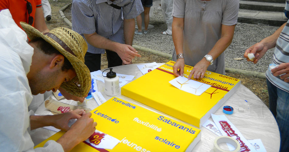 Team building fresque collective