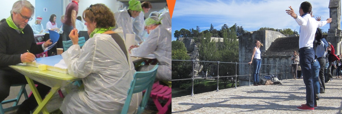 team building artistique et créatif sur Avignon