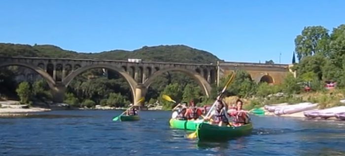 kayak Pont du Gard cohésion équipe entreprise
