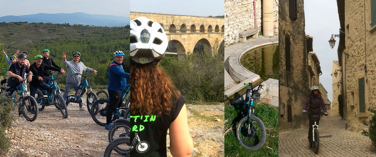 Team building à Nîmes et et les environs : Tous en trottinettes électrique tout terrain