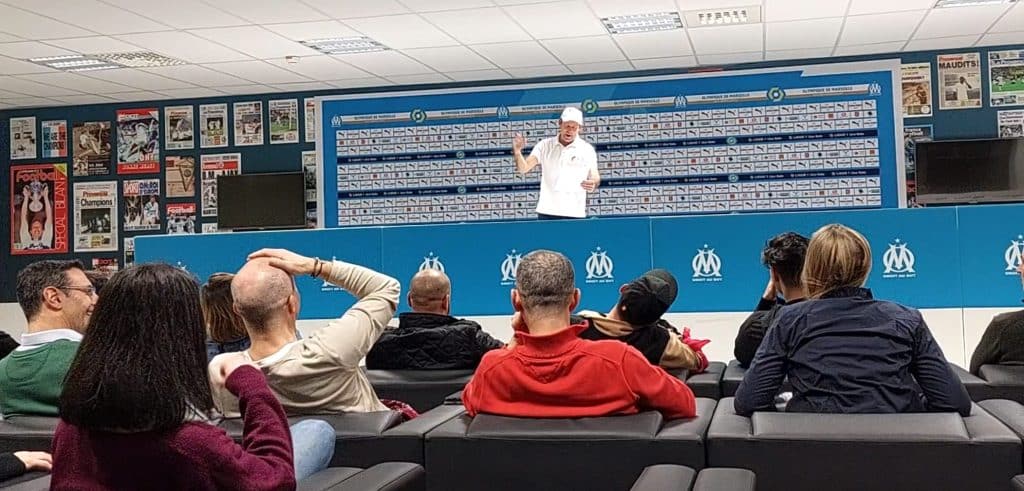 Activité séminaire team building à l'Orange Vélodrome